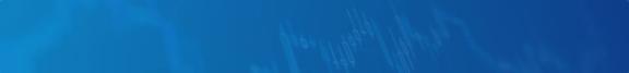 Blue background with faint white financial chart lines representing stock market trends
