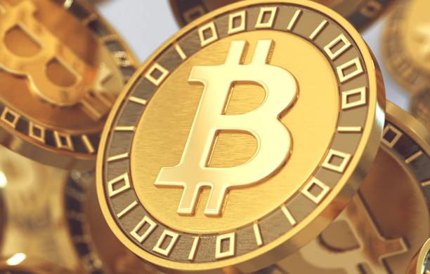 Pile of Bitcoin coins representing blockchain technology, cryptocurrency trading, and digital assets