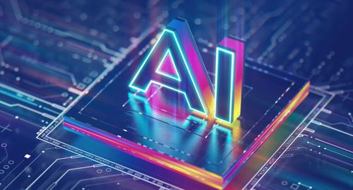 AI on a circuit board background representing the top AI stocks