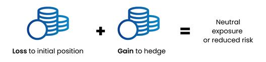 Illustration explaining hedging strategies in forex trading with examples of risk management.